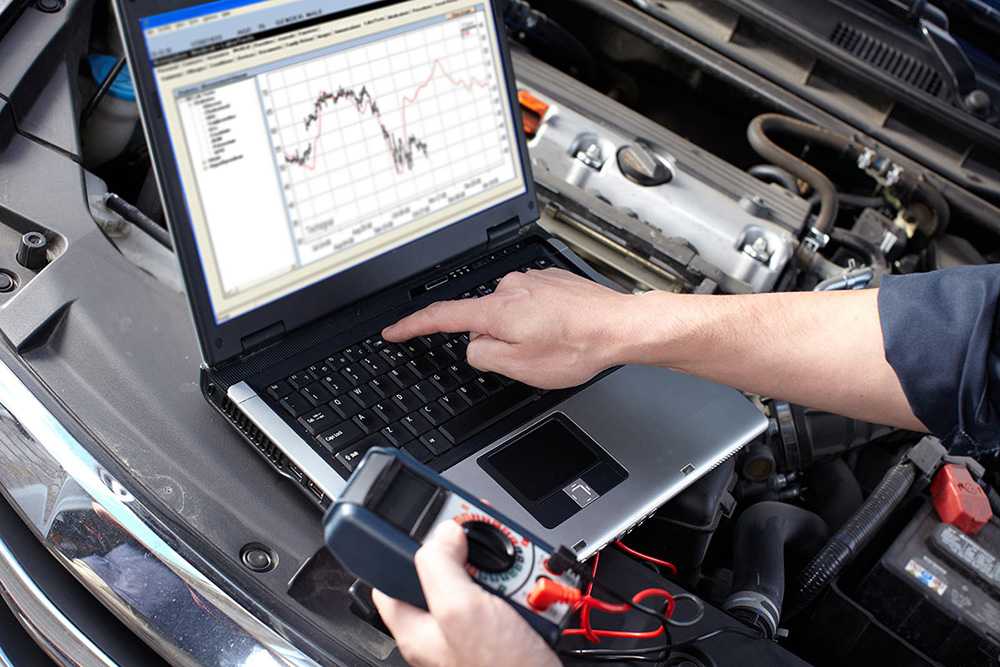 Check Engine Light: Diagnosing fault codes and investigating issues.